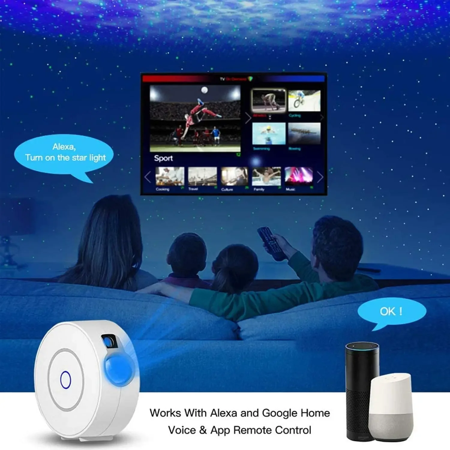 Tuya WiFi Intelligent Aurora G - Planetarium Projector Home recension och pris