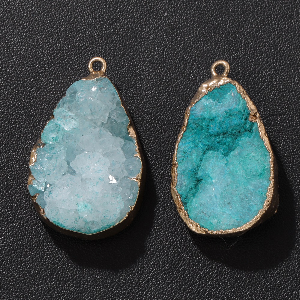 1PC Natural Agate Geode Pendan - Science Nature recension och pris