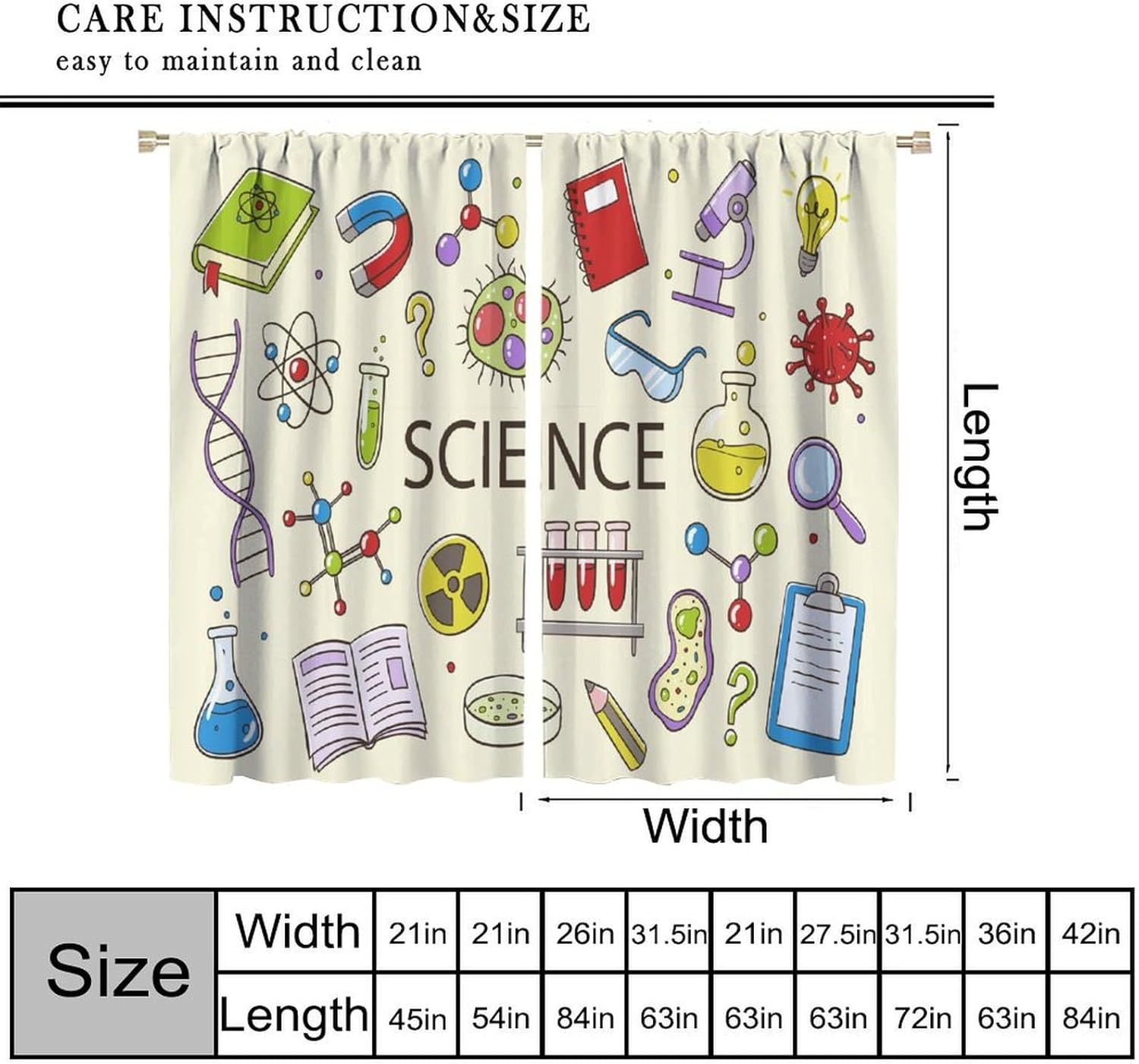 Science Curtain Educational ST - Science Nursery recension och pris